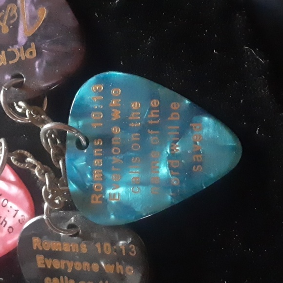 Guitar Pick Pendant Necklace - Picture 7 of 8